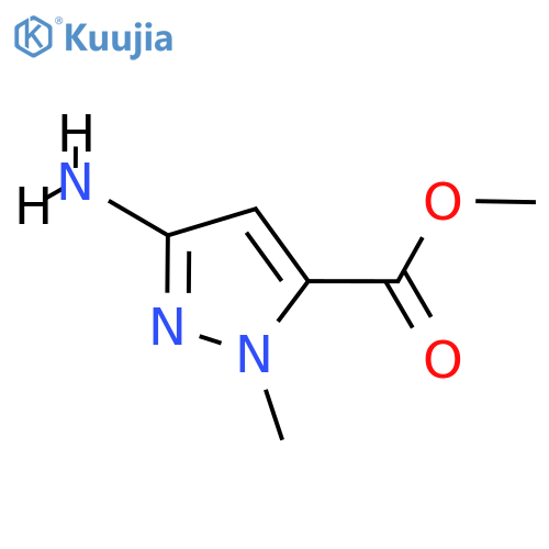 Methyl 3-amino-1-methyl-1H-pyrazole-5-carboxylate structure