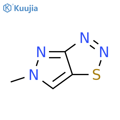5H-Pyrazolo[3,4-d]-1,2,3-thiadiazole, 5-methyl- structure