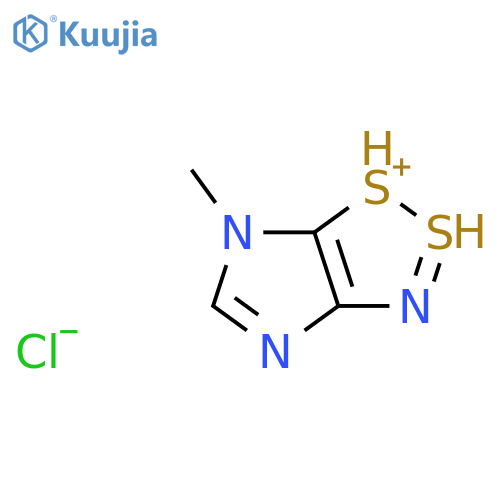 6H-IMIDAZO[4,5-D]-1,2,3-DITHIAZOL-1-IUM, 6-METHYL-, CHLORIDE structure