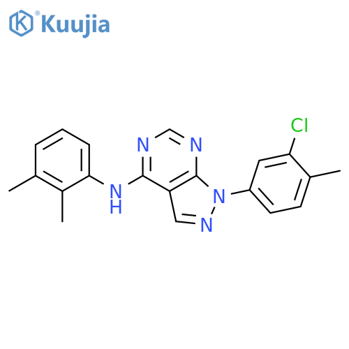 1-(3-chloro-4-methylphenyl)-N-(2,3-dimethylphenyl)-1H-pyrazolo3,4-dpyrimidin-4-amine structure