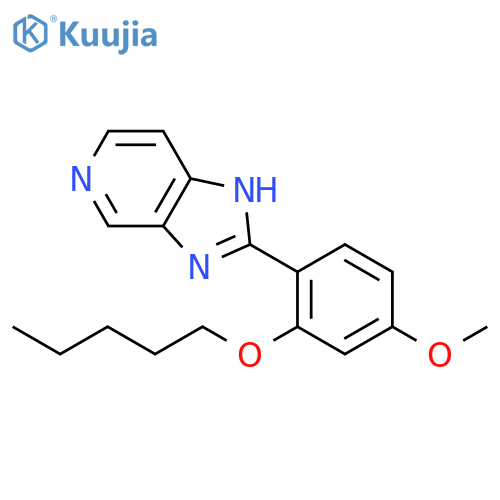 1H-Imidazo[4,5-c]pyridine, 2-[4-methoxy-2-(pentyloxy)phenyl]- structure