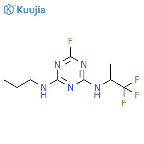 1,3,5-Triazine-2,4-diamine, 6-fluoro-N2-propyl-N4-(2,2,2-trifluoro-1-methylethyl)- structure