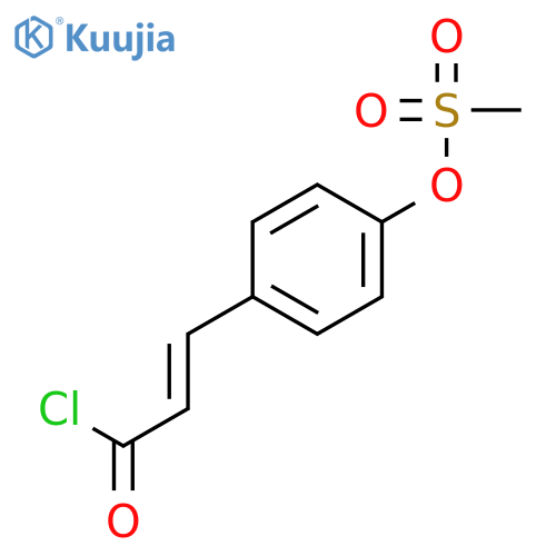 2-Propenoyl chloride, 3-[4-[(methylsulfonyl)oxy]phenyl]- structure