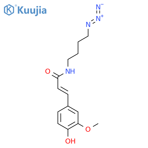 2-Propenamide, N-(4-azidobutyl)-3-(4-hydroxy-3-methoxyphenyl)- structure