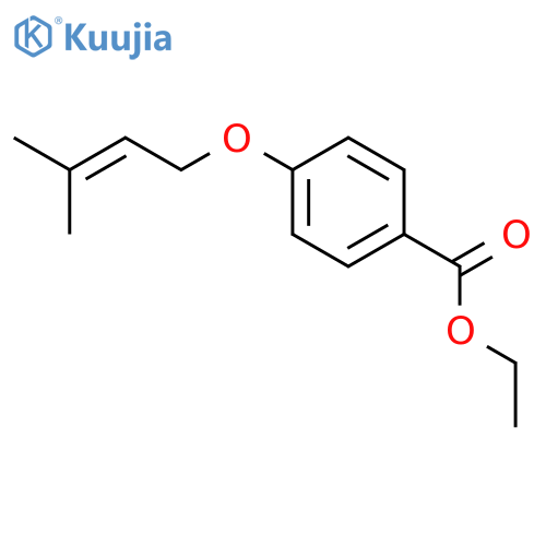Benzoic acid, 4-[(3-methyl-2-butenyl)oxy]-, ethyl ester structure
