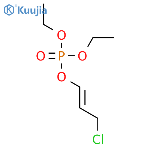 Phosphoric acid, 3-chloro-1-propenyl diethyl ester structure
