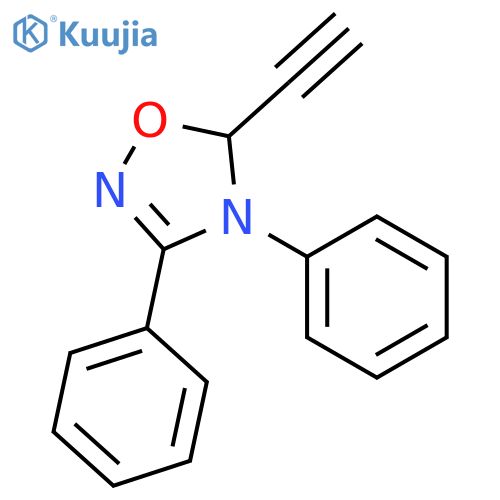 1,2,4-Oxadiazole, 5-ethynyl-4,5-dihydro-3,4-diphenyl- structure