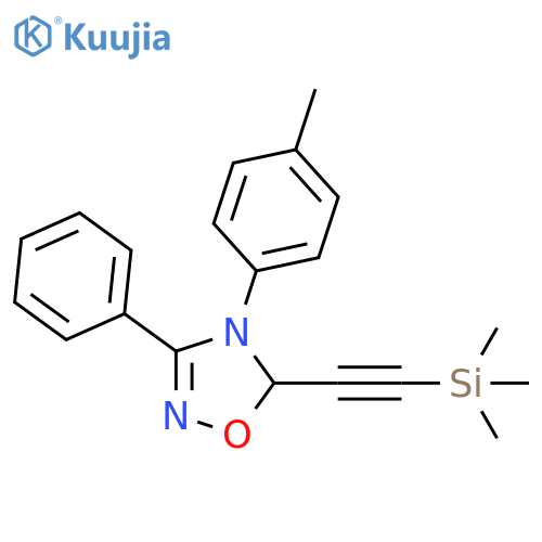 1,2,4-Oxadiazole,4,5-dihydro-4-(4-methylphenyl)-3-phenyl-5-[(trimethylsilyl)ethynyl]- structure
