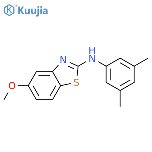 N-(3,5-dimethylphenyl)-5-methoxy-1,3-benzothiazol-2-amine structure