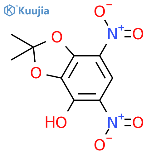 1,3-Benzodioxol-4-ol, 2,2-dimethyl-5,7-dinitro- structure
