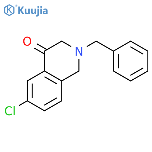 4(1H)-Isoquinolinone, 6-chloro-2,3-dihydro-2-(phenylmethyl)- structure