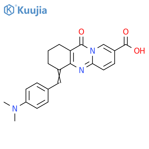 1H-Pyrido[2,1-b]quinazoline-8-carboxylic acid,4-[[4-(dimethylamino)phenyl]methylene]-2,3,4,11-tetrahydro-11-oxo- structure