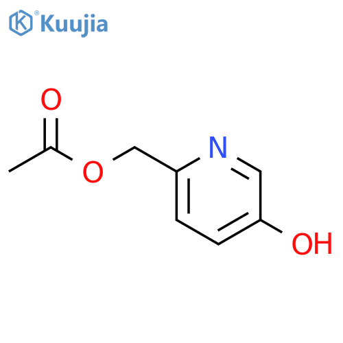 2-Pyridinemethanol, 5-hydroxy-, a-acetate structure