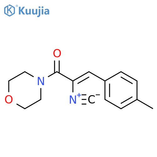 Morpholine, 4-[2-isocyano-3-(4-methylphenyl)-1-oxo-2-propenyl]-, (Z)- (9CI) structure
