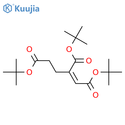 1-Butene-1,2,4-tricarboxylic acid, tris(1,1-dimethylethyl) ester, (Z)- structure