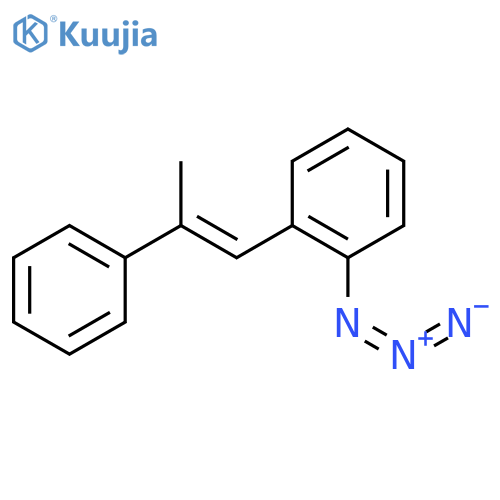Benzene, 1-azido-2-(2-phenyl-1-propenyl)-, (E)- (9CI) structure