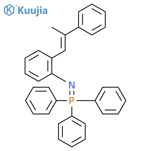 Benzenamine, 2-(2-phenyl-1-propenyl)-N-(triphenylphosphoranylidene)- structure