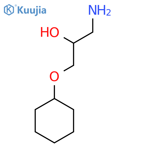 1-Amino-3-cyclohexyloxy-propan-2-ol structure