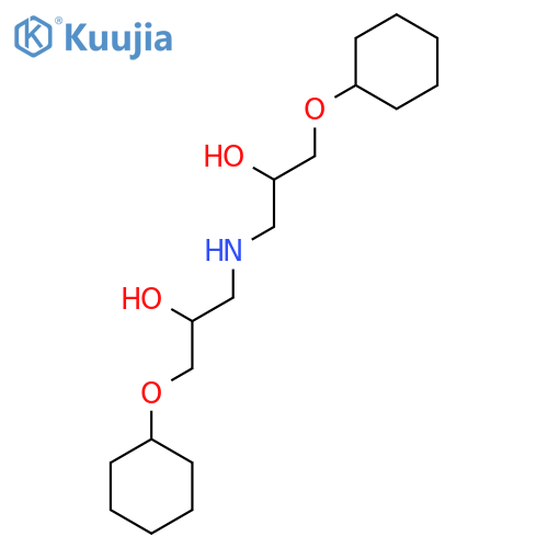 2-Propanol, 1,1'-iminobis(3-(cyclohexyloxy)- structure