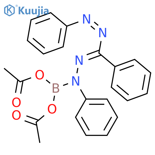 Diazene, [[[bis(acetyloxy)boryl]phenylhydrazono]phenylmethyl]phenyl- structure