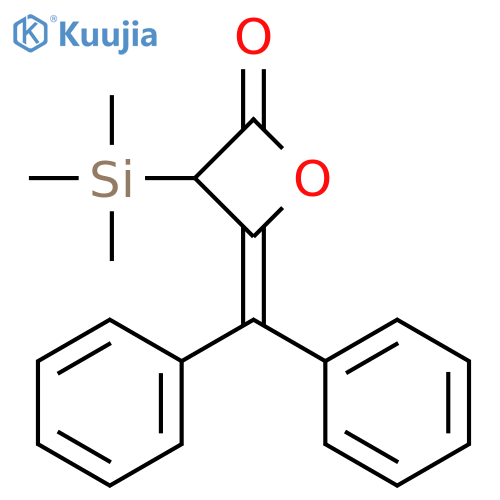 2-Oxetanone, 4-(diphenylmethylene)-3-(trimethylsilyl)- structure