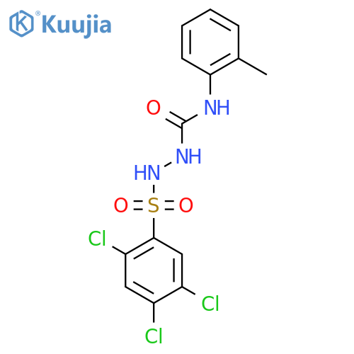 4-(2-Methylphenyl)-1-((2,4,5-trichlorophenyl)sulfonyl)semicarbazide structure