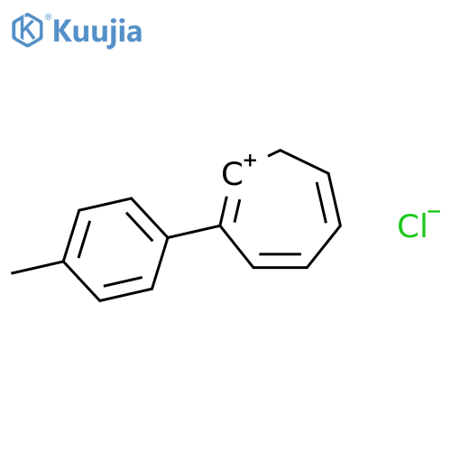Cycloheptatrienylium, (4-methylphenyl)-, chloride structure