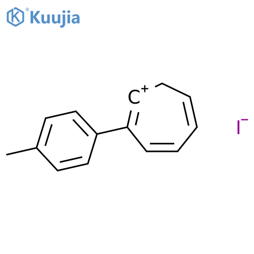 Cycloheptatrienylium, (4-methylphenyl)-, iodide structure