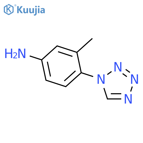 3-methyl-4-(1H-1,2,3,4-tetrazol-1-yl)aniline structure
