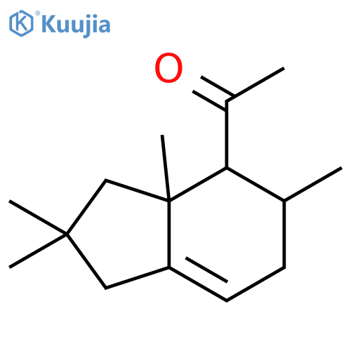 Ethanone, 1-(2,3,3a,4,5,6-hexahydro-2,2,3a,5-tetramethyl-1H-inden-4-yl)- structure
