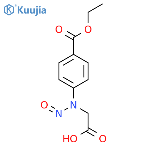 Benzoic acid, 4-[(carboxymethyl)nitrosoamino]-, 1-ethyl ester structure
