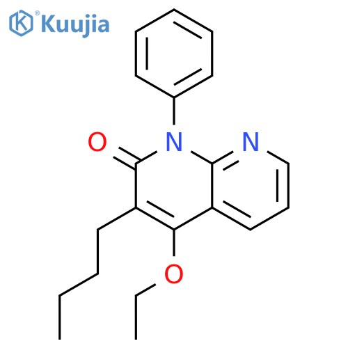 1,8-Naphthyridin-2(1H)-one, 3-butyl-4-ethoxy-1-phenyl- structure