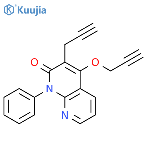 1,8-Naphthyridin-2(1H)-one, 1-phenyl-3-(2-propynyl)-4-(2-propynyloxy)- structure