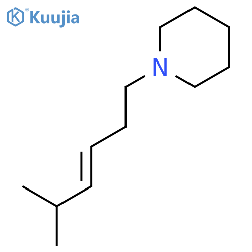 Piperidine, 1-(5-methyl-3-hexenyl)- structure