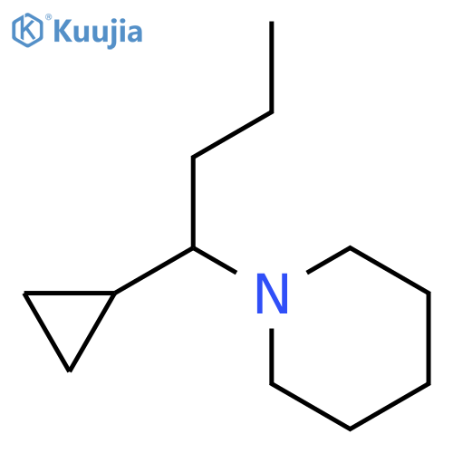 Piperidine, 1-(1-cyclopropylbutyl)- structure