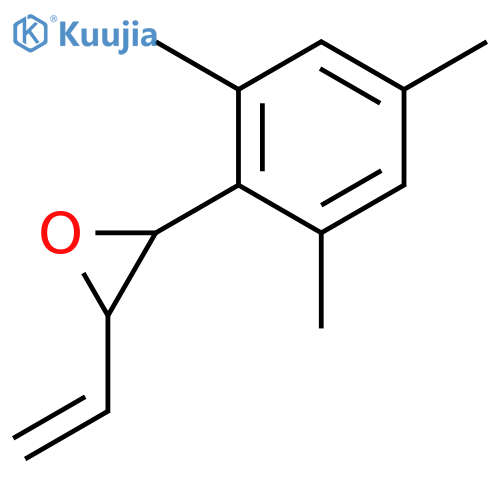 Oxirane, 2-ethenyl-3-(2,4,6-trimethylphenyl)-, trans- structure