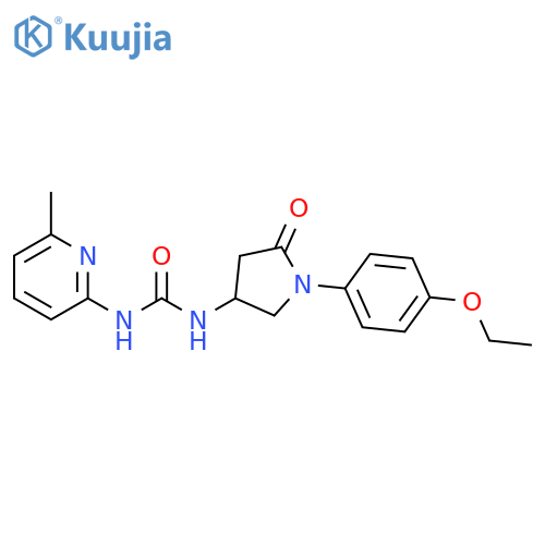 3-1-(4-ethoxyphenyl)-5-oxopyrrolidin-3-yl-1-(6-methylpyridin-2-yl)urea structure