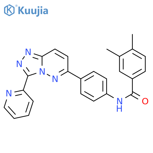 3,4-dimethyl-N-{4-3-(pyridin-2-yl)-1,2,4triazolo4,3-bpyridazin-6-ylphenyl}benzamide structure
