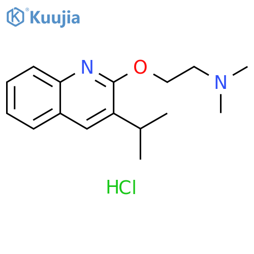 Ethanamine, N,N-dimethyl-2-[[3-(1-methylethyl)-2-quinolinyl]oxy]-, hydrochloride (1:) structure