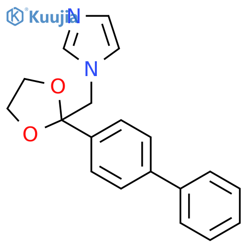 1H-Imidazole, 1-[(2-[1,1'-biphenyl]-4-yl-1,3-dioxolan-2-yl)methyl]- structure