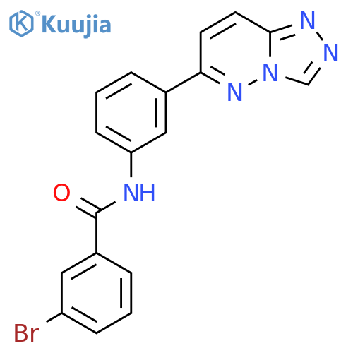 3-bromo-N-(3-{1,2,4triazolo4,3-bpyridazin-6-yl}phenyl)benzamide structure