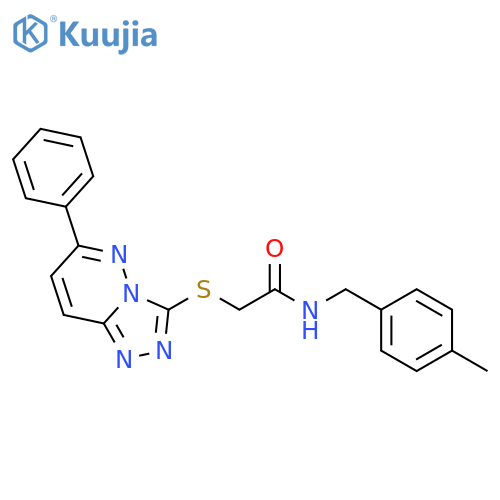 N-(4-methylphenyl)methyl-2-({6-phenyl-1,2,4triazolo4,3-bpyridazin-3-yl}sulfanyl)acetamide structure