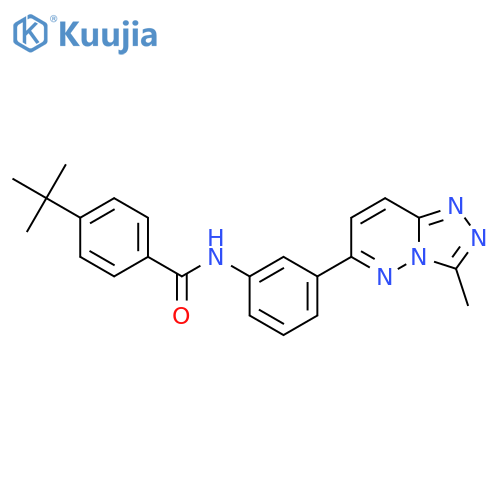 4-tert-butyl-N-(3-{3-methyl-1,2,4triazolo4,3-bpyridazin-6-yl}phenyl)benzamide structure