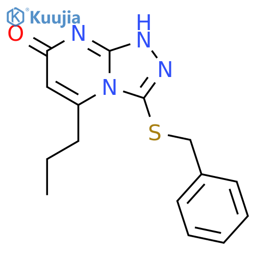 3-(benzylsulfanyl)-5-propyl-7H,8H-1,2,4triazolo4,3-apyrimidin-7-one structure