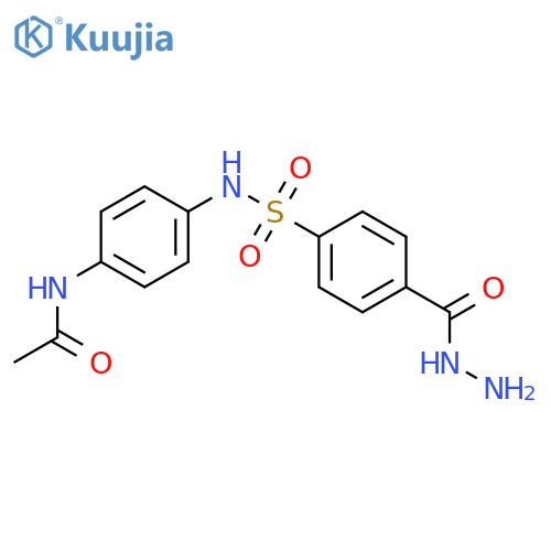 Benzoic acid, 4-[[[4-(acetylamino)phenyl]amino]sulfonyl]-, hydrazide structure