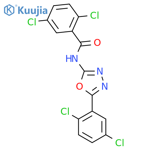 2,5-dichloro-N-5-(2,5-dichlorophenyl)-1,3,4-oxadiazol-2-ylbenzamide structure