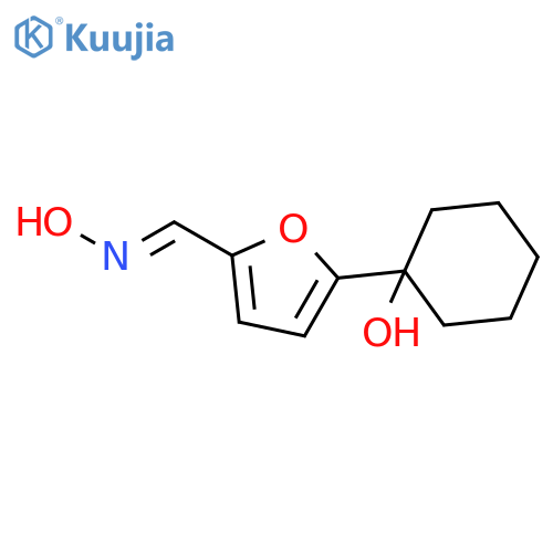 2-Furancarboxaldehyde, 5-(1-hydroxycyclohexyl)-, oxime, (Z)- structure