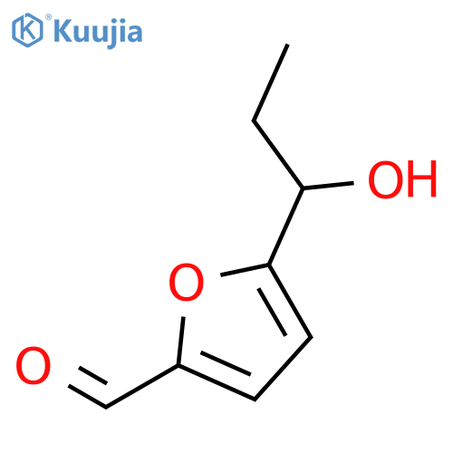 2-Furancarboxaldehyde, 5-(1-hydroxypropyl)- structure