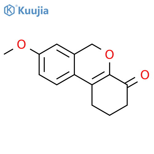 1H-Dibenzo[b,d]pyran-4(6H)-one, 2,3-dihydro-8-methoxy- structure