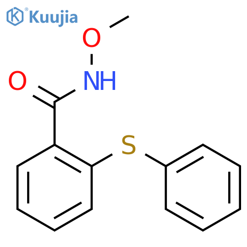 Benzamide, N-methoxy-2-(phenylthio)- structure